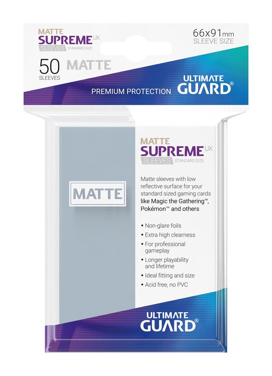 Ultimate Guard Supreme UX Sleeves Standardgröße Matt Transparent (50)