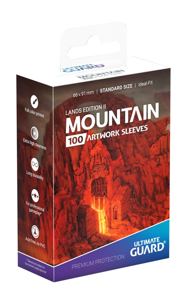 Ultimate Guard Printed Sleeves Standard Size Lands Edition II Mountain (100)
