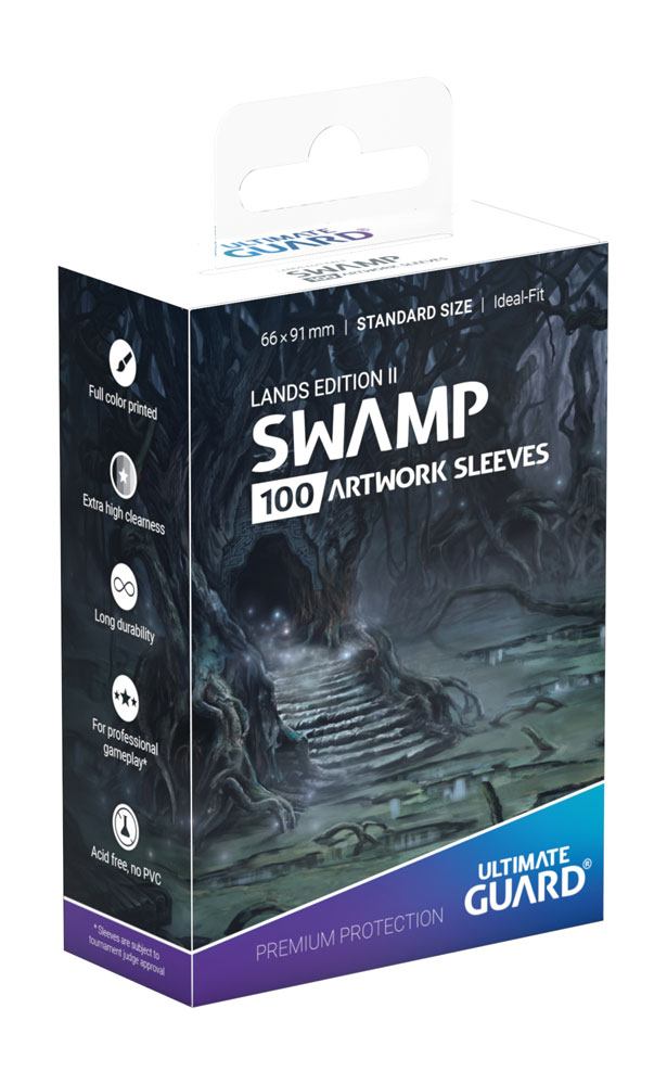 Ultimate Guard Printed Sleeves Standard Size Lands Edition II Swamp (100)