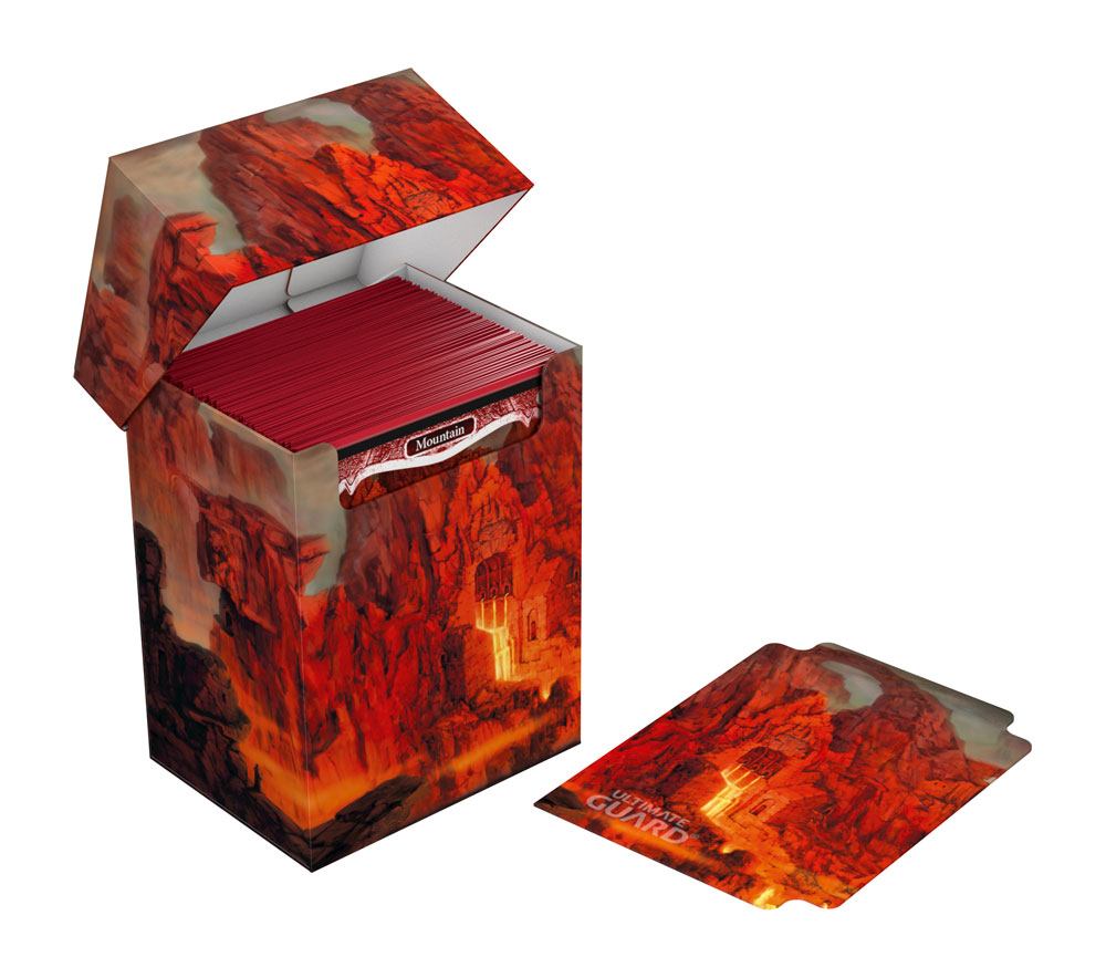 Ultimate Guard Basic Deck Case 80+ Standard Size Lands Edition II Mountain