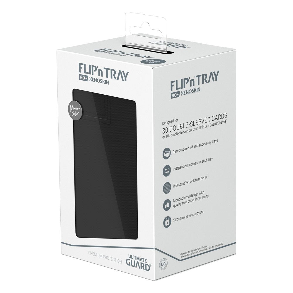 Ultimate Guard Flip`n`Tray 80+ XenoSkin Monocolor Black