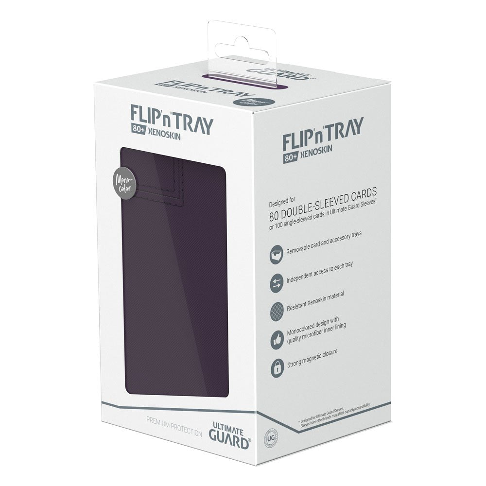 Ultimate Guard Flip`n`Tray 80+ XenoSkin Monocolor Purple