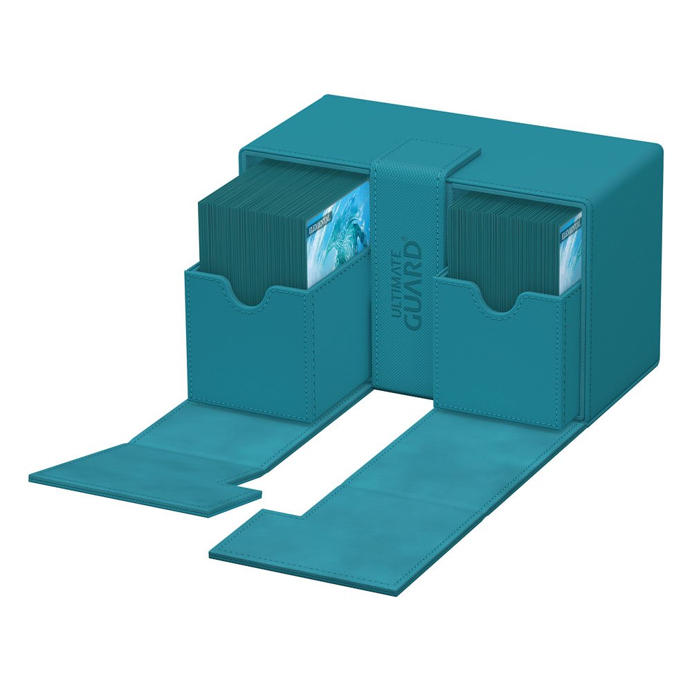 Ultimate Guard Twin Flip`n`Tray 160+ XenoSkin Monocolor Petrolblau