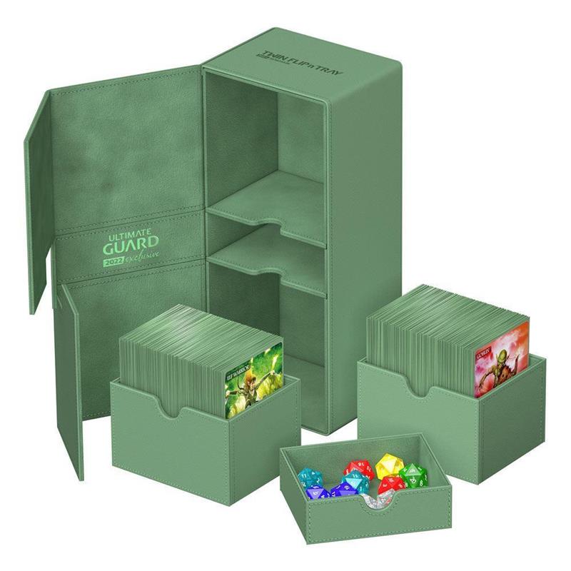Ultimate Guard Twin Flip`n`Tray 266+ Xenoskin 2022 Exclusive Pastel Green