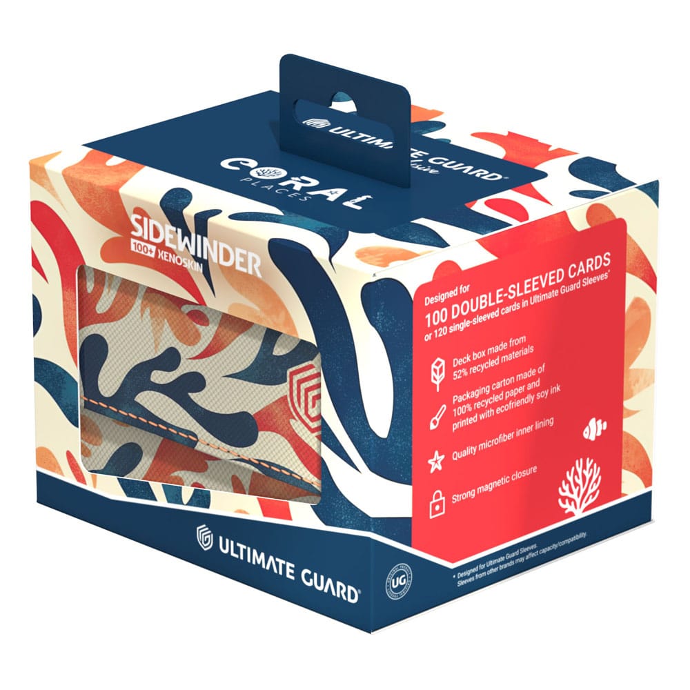 Ultimate Guard Sidewinder 100+ Xenoskin 2025 Exclusive "e;Coral Places"e; - Mellow Sea