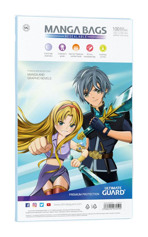Ultimate Guard Manga Bags wiederverschließbar (100)