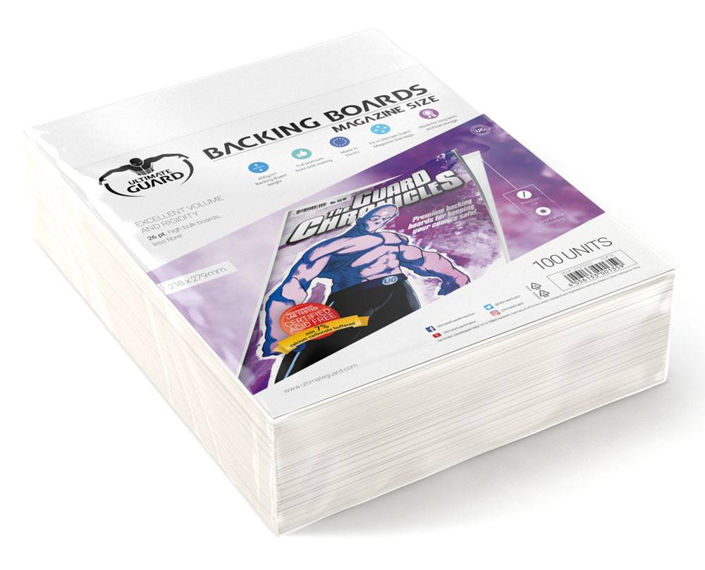 Ultimate Guard Comic Backing Boards Magazine Size (100)