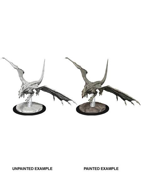 D&D Nolzur's Marvelous Miniatures Unpainted Miniature Young White Dragon