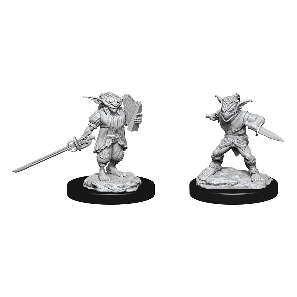 D&D Nolzur's Marvelous Miniatures Unpainted Miniatures Male Goblin Rogue & Female Goblin Bard