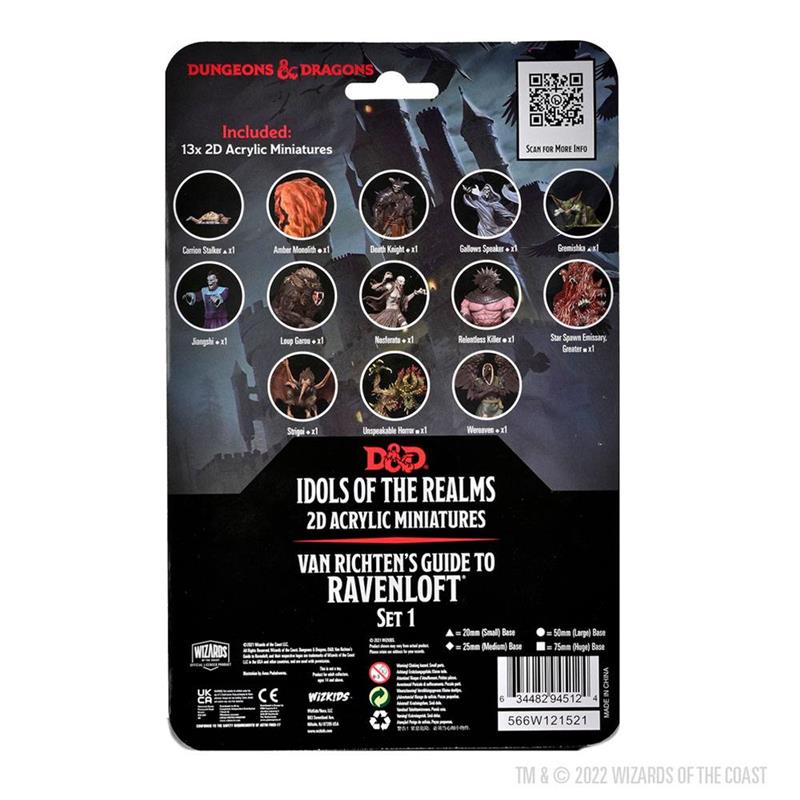 D&D Idols of the Realms 2D Miniatures: Van Richten's Guide to Ravenloft: 2D Set 1