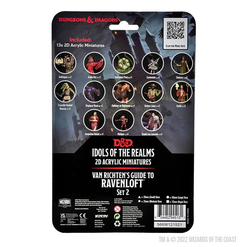 D&D Idols of the Realms 2D Miniatures: Van Richten's Guide to Ravenloft: 2D Set 2