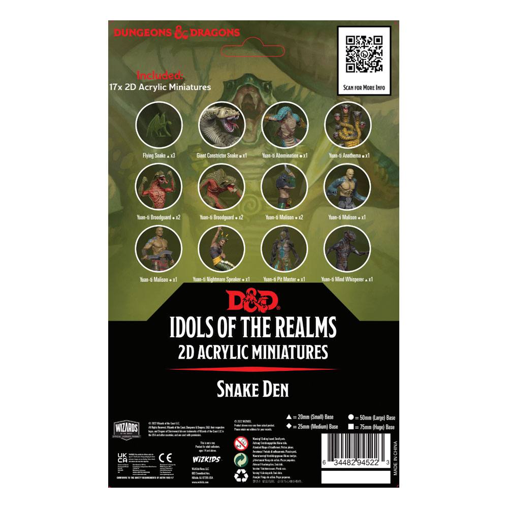 D&D Idols of the Realms: Scales & Tails - Snake Den 2D Set