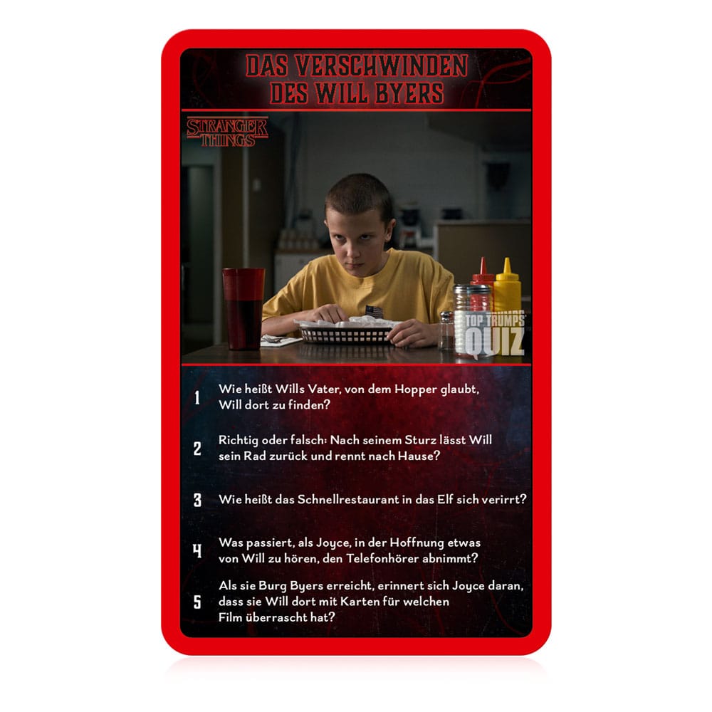 Stranger Things Card Game Top Trumps Quiz (GER)