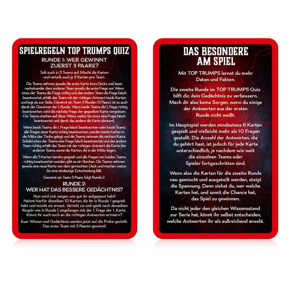 Stranger Things Card Game Top Trumps Quiz (GER)