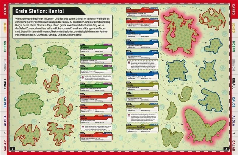 Pokémon - Das große Stickerbuch mit allen Regionen von Kanto bis Galar