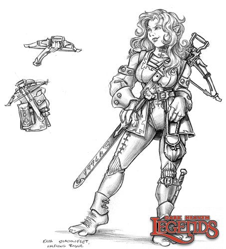 Reaper 02676: Female Halfling Thief, Dark Heaven Legends