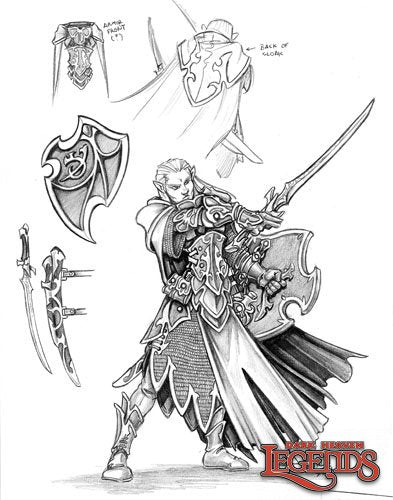 Reaper 02849: Lryn Stormblade, Elf, Dark Heaven Legends