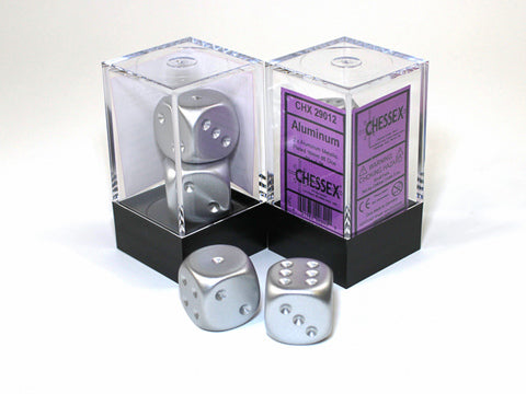 Dice Set Metallic Look (2× d6, 16 mm, Matte Finish)