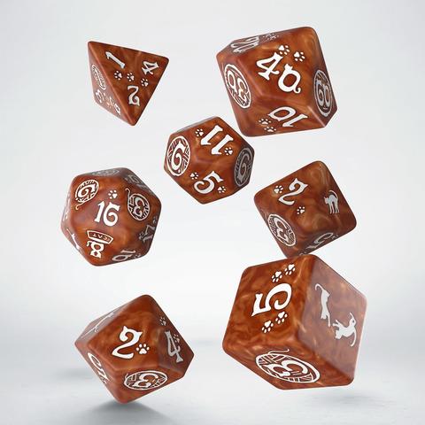 Q-Workshop Dice: Cats Dice Set - Muffin