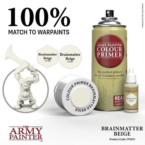 The Army Painter: Color Primer, Brainmatter Beige 400 ml