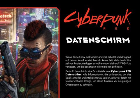 Cyberpunk RED Data Screen (GER)