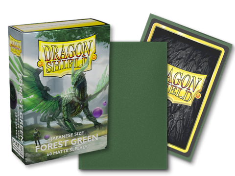 Dragon Shield Matte Sleeves – Forest Green (Japanese Size, 60 Hüllen)