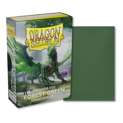 Dragon Shield Matte Sleeves – Forest Green (Japanese Size, 60 Hüllen)