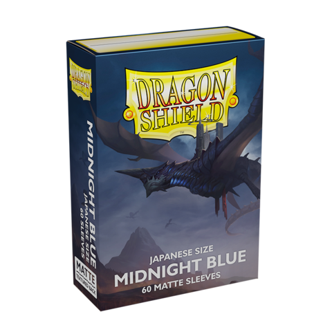 Dragon Shield Matte Sleeves Japanese Size (60) – Midnight Blue