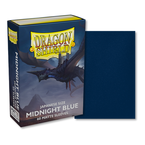Dragon Shield Matte Sleeves Japanese Size (60) – Midnight Blue