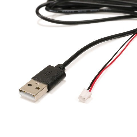 DataStream USB-A to M-Connector Terminal Power Cable for ENHANCE Sorcerer's Potion Light 1,8m Black