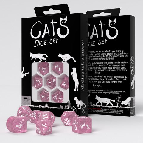 Q-Workshop Dice: Cats Dice Set - Daisy