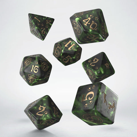 Q-Workshop Dice: Cats Dice Set - Pixel