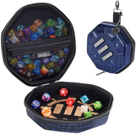 ENHANCE Tabletop Collector's Edition Dice Case Blue Dragon Scales