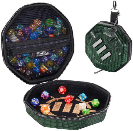 ENHANCE Tabletop Collector's Edition Dice Case Green Dragon Scales