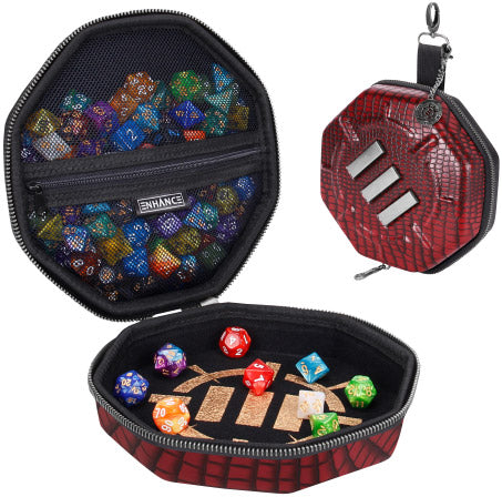 ENHANCE Tabletop Collector's Edition Dice Case Red Dragon Scales