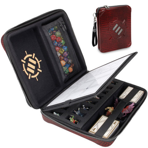 ENHANCE Tabletop RPG Organizer Case Collector's Edition Red Dragon Scales