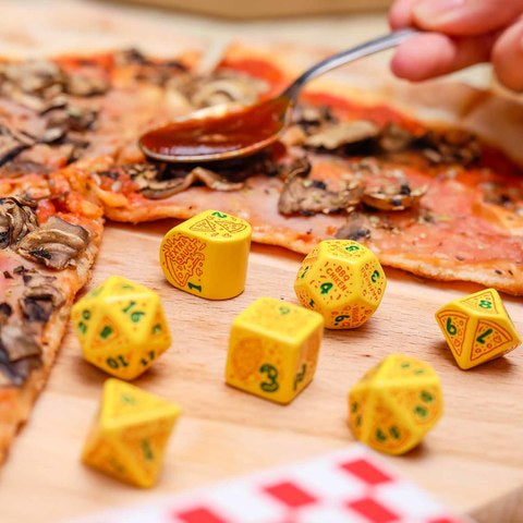 Q-Workshop Pizza Dice Set: Pepperoni