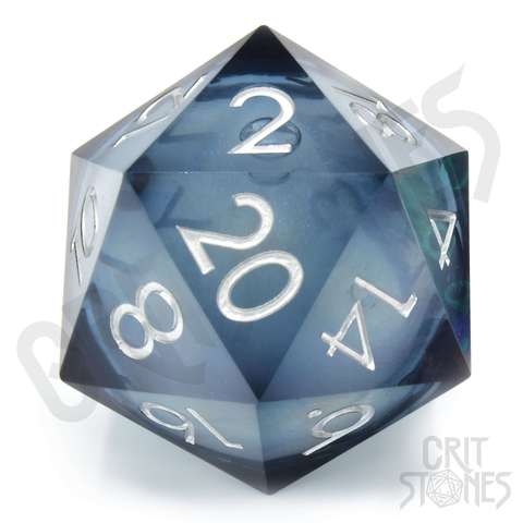 Ocean Orb Dice 50mm Liquid Core D20