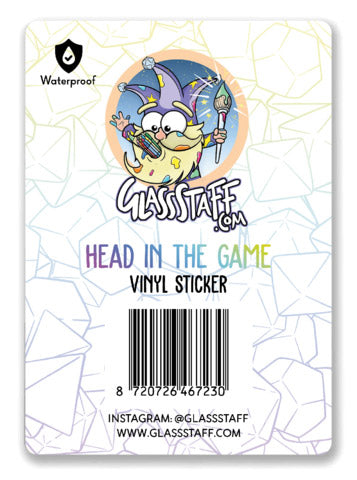 Holographic Head in the Game Sticker