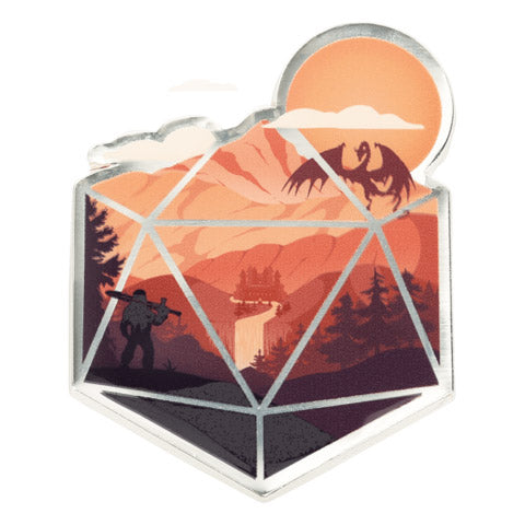 The d20 Hero Pin