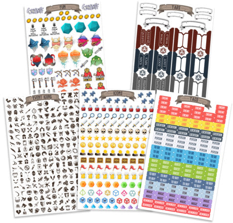 TTRPG Notebook Ministickers