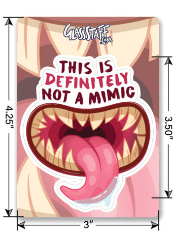 Transparent Not a Mimic Sticker
