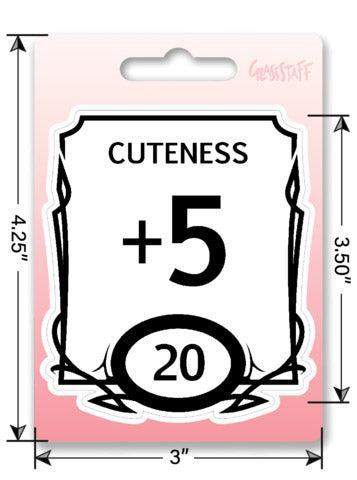 Stat Block Cute Sticker