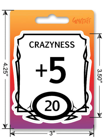 Stat Block Crazy Sticker