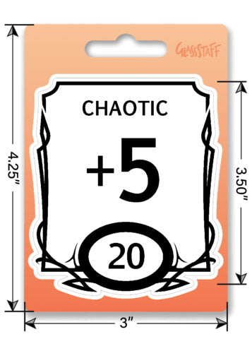 Stat Block Chaotic Sticker