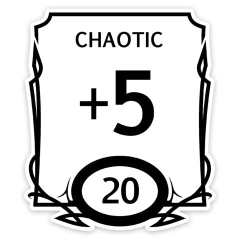 Stat Block Chaotic Sticker