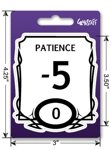 Stat Block Patience Sticker