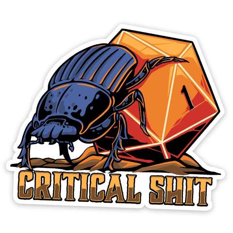 Critical Shit Sticker