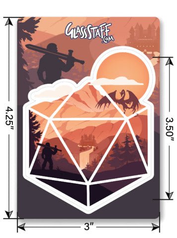 The D20 Hero Sticker