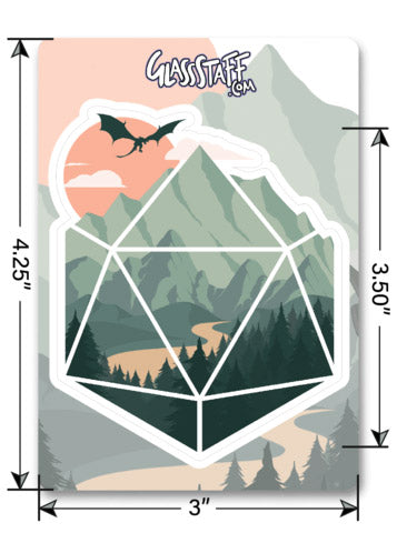 A D20 Scene Sticker